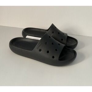 Crocs Classic Platform Slide Sandals Comfort Black‎  Women's Size 11